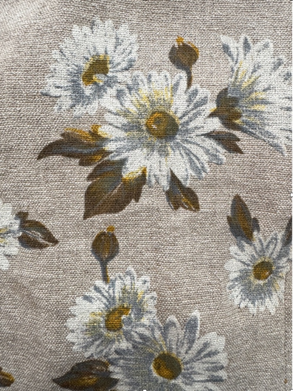 Vintage Julius Lang Flax Linen Blend Daisy Dress - Picture 4 of 15